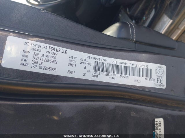 Aukcja sprzedaży 2015 Dodge Durango Citadel, vin: 1C4SDJET4FC920923, numer aukcji: 12557272