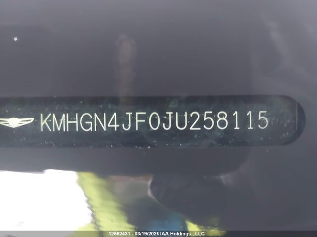 Genesis G80 Ultimate 2018 KMHGN4JF0JU258115 Image 9