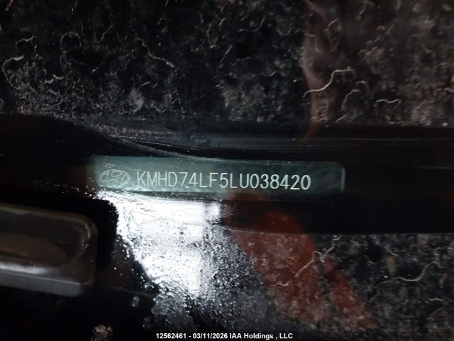 12562461 :رقم المزاد ، KMHD74LF5LU038420 vin ، 2020 Hyundai Elantra مزاد بيع