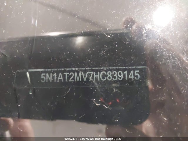 Aukcja sprzedaży 2017 Nissan Rogue S/sl Platinum/sv, vin: 5N1AT2MV7HC839145, numer aukcji: 12562478