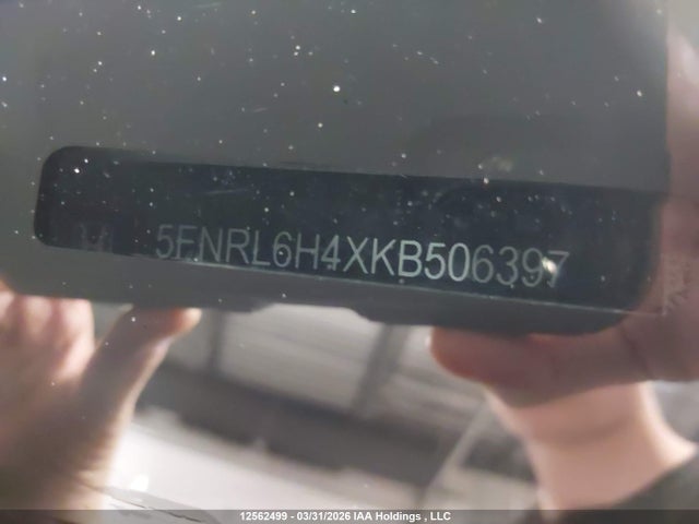 5FNRL6H4XKB506397 Honda ODYSSEY EX