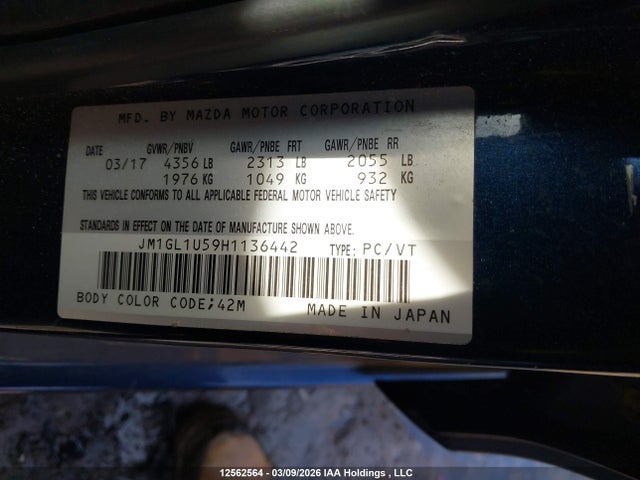 JM1GL1U59H1136442 Mazda 6 SPORT