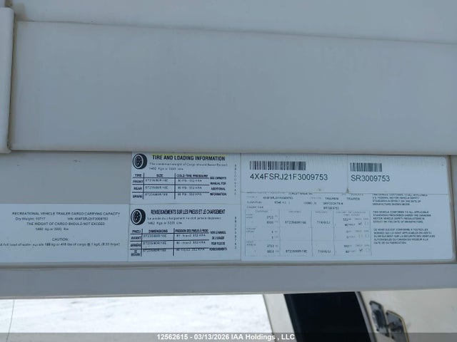 4X4FSRJ21F3009753 Palomino Palomino