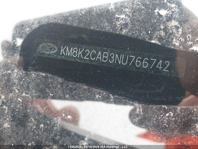 Aukcja sprzedaży 2022 Hyundai Kona, vin: KM8K2CAB3NU766742, numer aukcji: 12562624