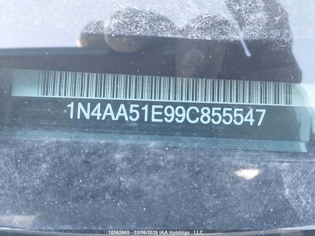 Продаж на аукціоні авто 2009 Nissan Maxima S/sv, vin: 1N4AA51E99C855547, номер лоту: 12562665