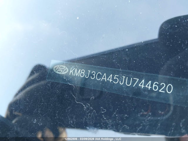 12562806 :رقم المزاد ، KM8J3CA45JU744620 vin ، 2018 Hyundai Tucson Se 2.0l مزاد بيع