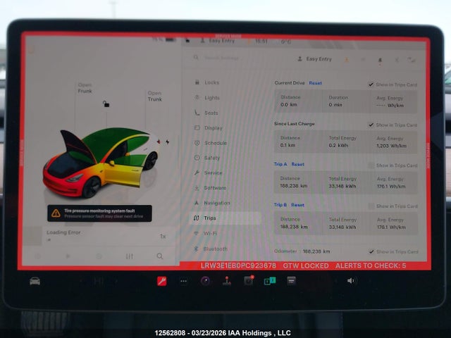 Aukcja sprzedaży 2023 Tesla Model 3, vin: LRW3E1EB0PC923678, numer aukcji: 12562808