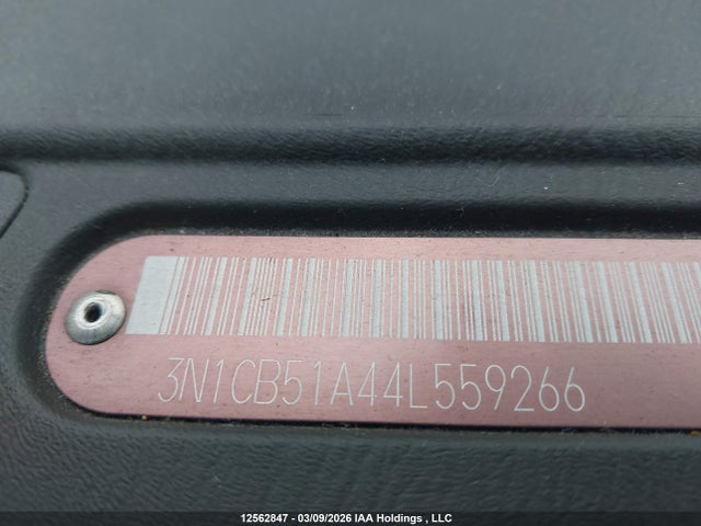 Продаж на аукціоні авто 2004 Nissan Sentra 1.8s, vin: 3N1CB51A44L559266, номер лоту: 12562847