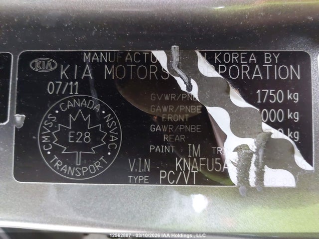 Aukcja sprzedaży 2012 Kia Forte, vin: KNAFU5A24C5487106, numer aukcji: 12562887
