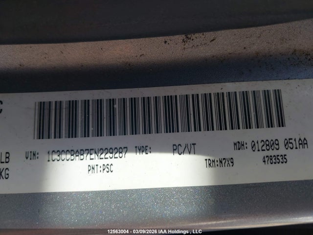 Продажа на аукционе авто 2014 Chrysler 200 Lx, vin: 1C3CCBAB7EN229287, номер лота: 12563004