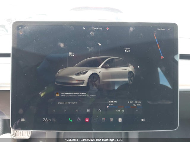 Продажа на аукционе авто 2023 Tesla Model 3, vin: 5YJ3E1EA4PF502382, номер лота: 12563081