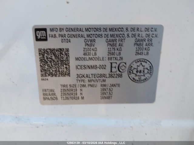 3GKALTEG8RL382298 GMC Terrain Sle