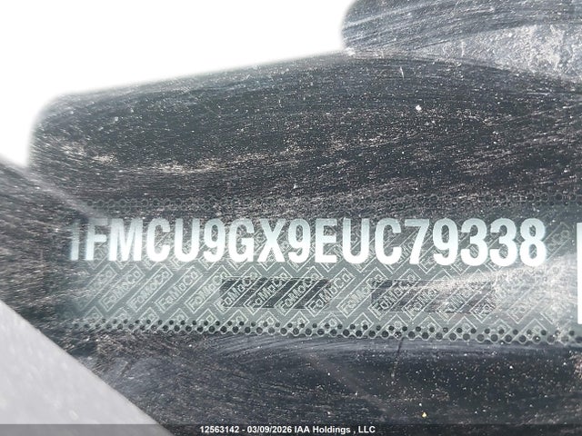 12563142 :رقم المزاد ، 1FMCU9GX9EUC79338 vin ، 2014 Ford Escape Se مزاد بيع