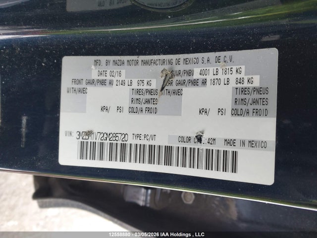 3MZBM1V72GM285720 Mazda Mazda3 Gs
