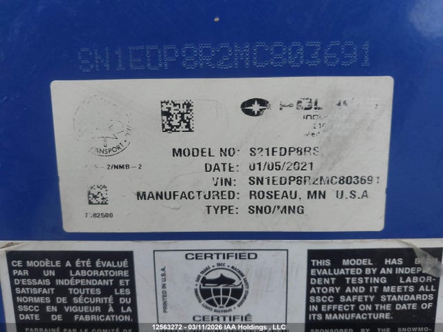 SN1EDP8R2MC803691 Polaris Polaris