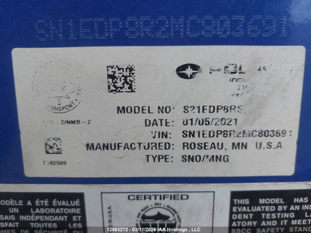 SN1EDP8R2MC803691 Polaris Polaris