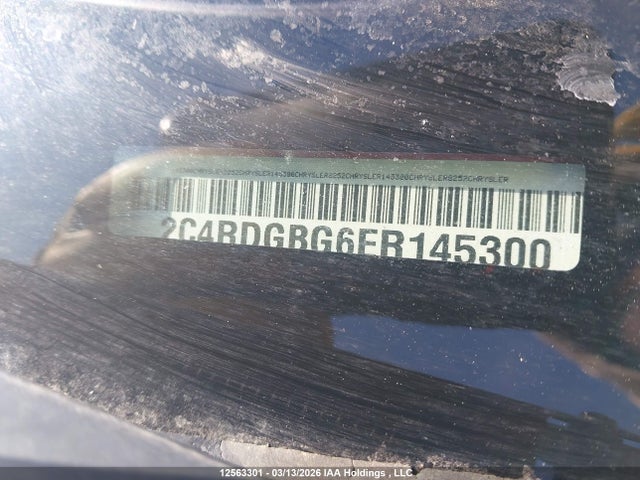 2C4RDGBG6ER145300 Dodge Grand Caravan Se/sxt