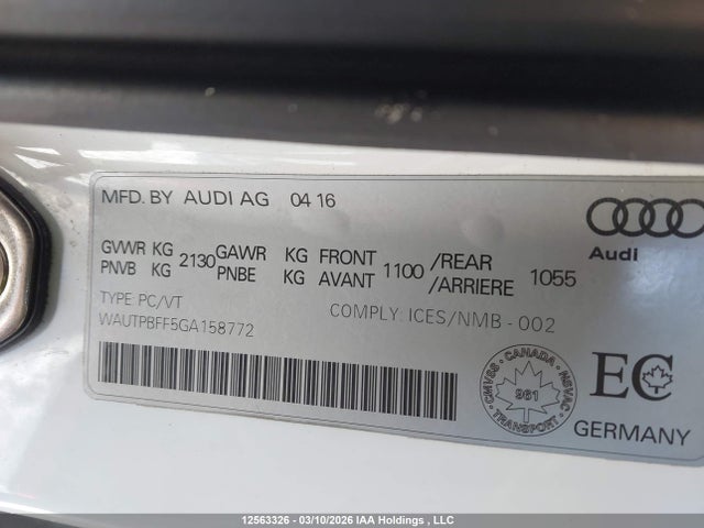 Aukcja sprzedaży 2016 Audi A3 E-tron 1.4t Premium, vin: WAUTPBFF5GA158772, numer aukcji: 12563326