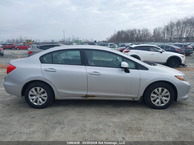 2012 Honda Civic Lx მანქანა იყიდება აუქციონზე, vin: 2HGFB2F46CH106755, აუქციონის ნომერი: 12563436