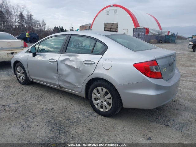 2012 Honda Civic Lx მანქანა იყიდება აუქციონზე, vin: 2HGFB2F46CH106755, აუქციონის ნომერი: 12563436
