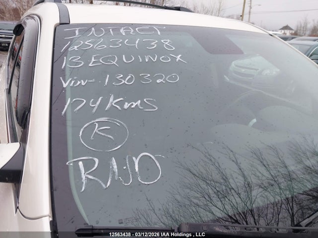 Aukcja sprzedaży 2013 Chevrolet Equinox 1lt, vin: 1GNALDEK0DZ130320, numer aukcji: 12563438