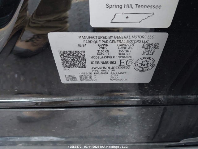 4W5KHNRL3RZ500502 Acura ZDX