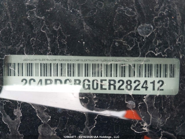 12563477 :رقم المزاد ، 2C4RDGBG0ER282412 vin ، 2014 Dodge Grand Caravan Se مزاد بيع