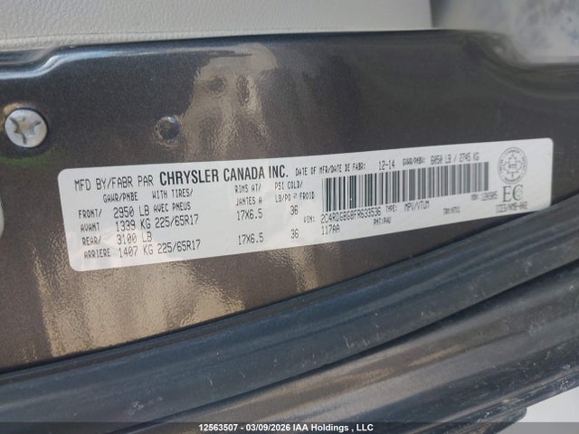 2C4RDGBG8FR633536 Dodge Grand Caravan Se