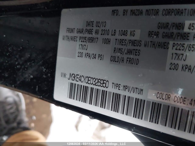 JM3KE4CY0E0326950 Mazda Cx-5 Gs