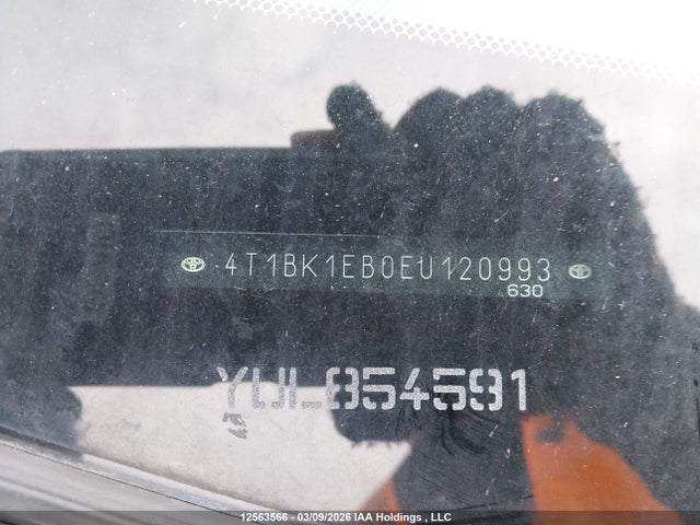 Aukcja sprzedaży 2014 Toyota Avalon Premium/touring/limited, vin: 4T1BK1EB0EU120993, numer aukcji: 12563566