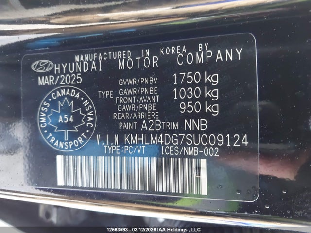 Aukcja sprzedaży 2025 Hyundai Elantra Preferred With Tech Package, vin: KMHLM4DG7SU009124, numer aukcji: 12563593