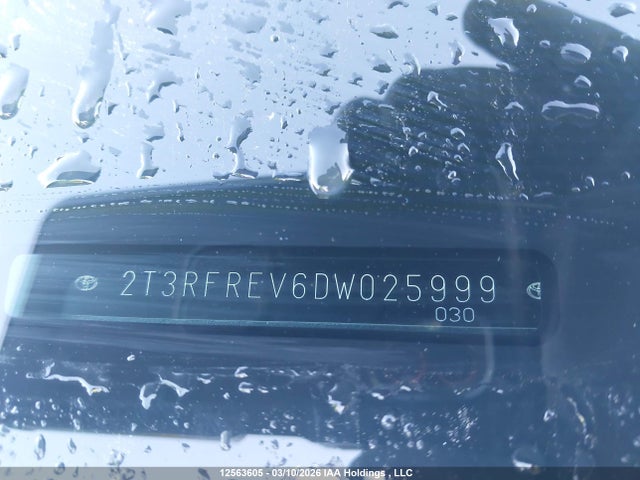 Aukcja sprzedaży 2013 Toyota Rav4 Xle, vin: 2T3RFREV6DW025999, numer aukcji: 12563605
