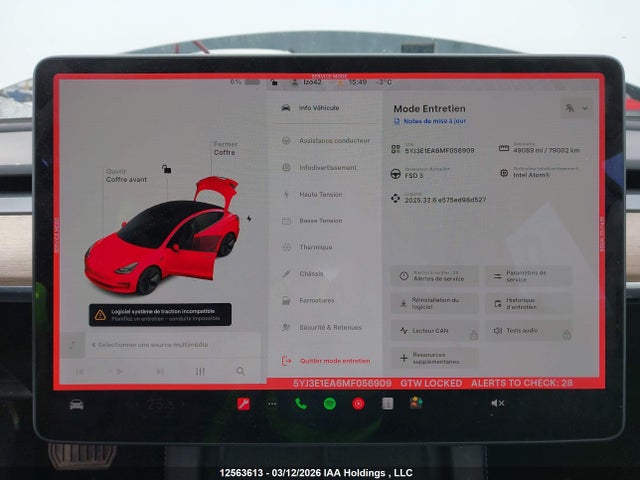 Продаж на аукціоні авто 2021 Tesla Model 3 Standard Range/standard Range Plus, vin: 5YJ3E1EA6MF056909, номер лоту: 12563613