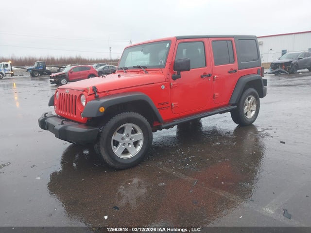 12563618 :رقم المزاد ، 1C4BJWDG6FL670840 vin ، 2015 Jeep Wrangler Unlimited Sport مزاد بيع