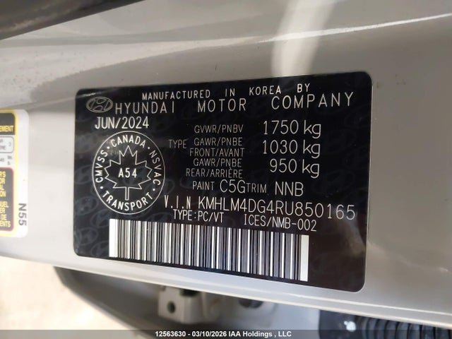 2024 Hyundai Elantra Sel მანქანა იყიდება აუქციონზე, vin: KMHLM4DG4RU850165, აუქციონის ნომერი: 12563630
