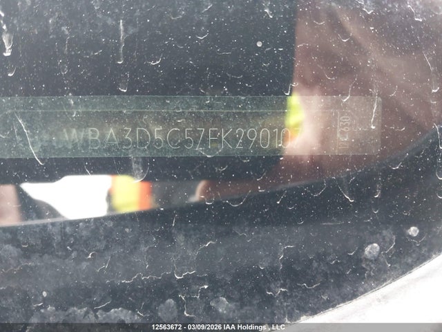 12563672 :رقم المزاد ، WBA3D5C57FK290107 vin ، 2015 Bmw 328d Xdrive مزاد بيع