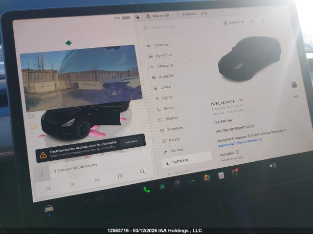 Aukcja sprzedaży 2023 Tesla Model Y Long Range, vin: 7SAYGDEE0PF772006, numer aukcji: 12563716