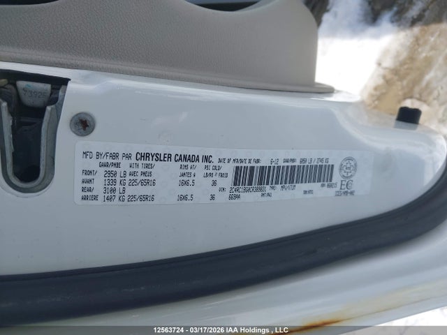 Aukcja sprzedaży 2012 Chrysler Town & Country Touring, vin: 2C4RC1BG0CR389831, numer aukcji: 12563724