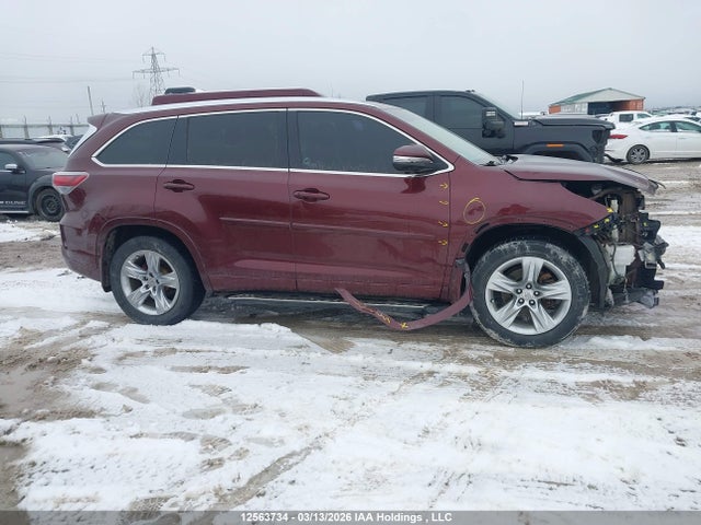 Aukcja sprzedaży 2015 Toyota Highlander Limited, vin: 5TDDKRFH4FS165312, numer aukcji: 12563734