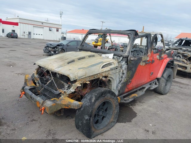 12563765 :رقم المزاد ، 1C4HJXEG3KW554597 vin ، 2019 Jeep Wrangler Unlimited Sahara مزاد بيع