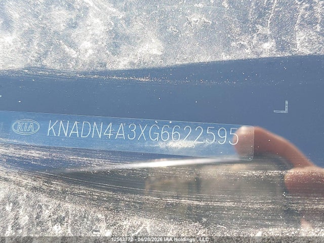 12563772 :رقم المزاد ، KNADN4A3XG6622595 vin ، 2016 Kia Rio مزاد بيع