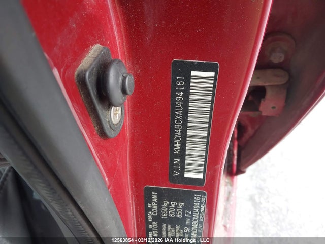 Продаж на аукціоні авто 2010 Hyundai Accent Gls, vin: KMHCN4BCXAU494161, номер лоту: 12563854