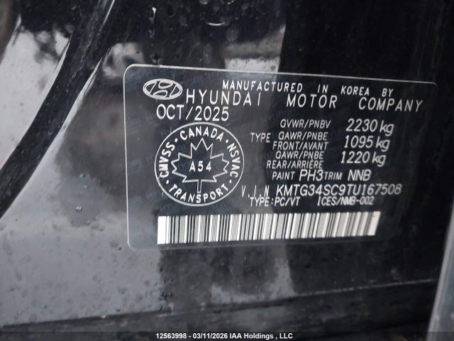 KMTG34SC9TU167508 Genesis G70 Prestige
