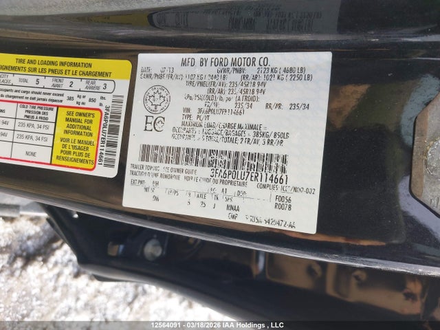 3FA6P0LU7ER114661 Ford Fusion Hybrid Se