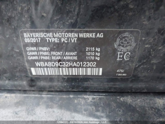 Продажа на аукционе авто 2017 Bmw 330 Xi, vin: WBA8D9C32HA012302, номер лота: 12564131