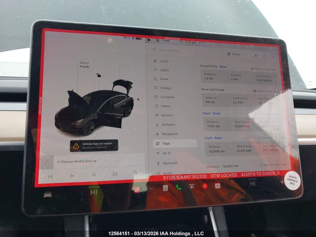 Aukcja sprzedaży 2019 Tesla Model 3, vin: 5YJ3E1EA4KF352332, numer aukcji: 12564151