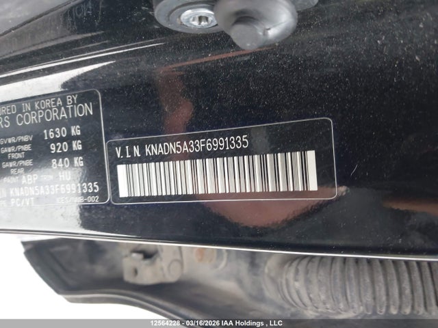 12564228 :رقم المزاد ، KNADN5A33F6991335 vin ، 2015 Kia Rio Ex/lx/lx+/sx مزاد بيع