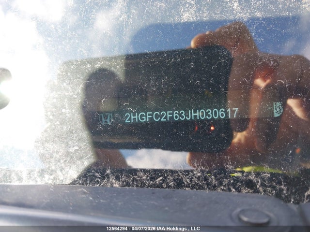 Aukcja sprzedaży 2018 Honda Civic Se, vin: 2HGFC2F63JH030617, numer aukcji: 12564294