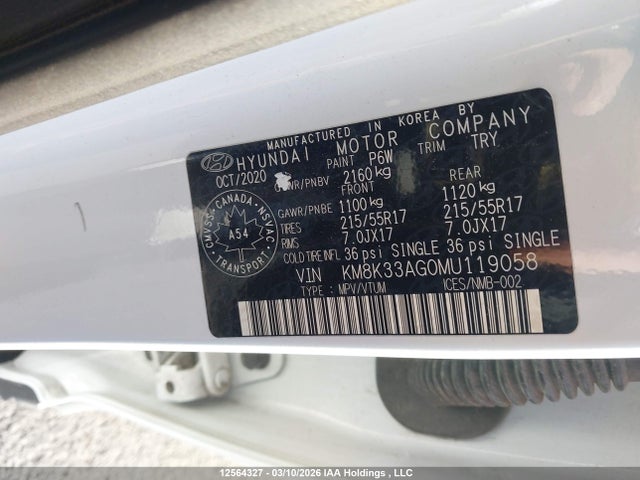 KM8K33AG0MU119058 Hyundai Kona Electric Ultimate
