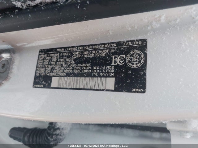 YV4162UM3L2242895 Volvo Xc40 T5 R-design